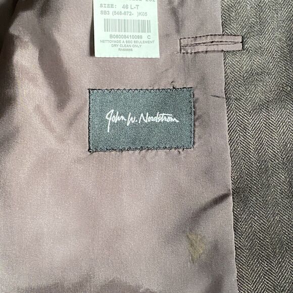 Nordstrom  Loro Piana Fabric Blazer Men’s 46T Brown WoolSport Coat Jacket - Picture 12 of 13